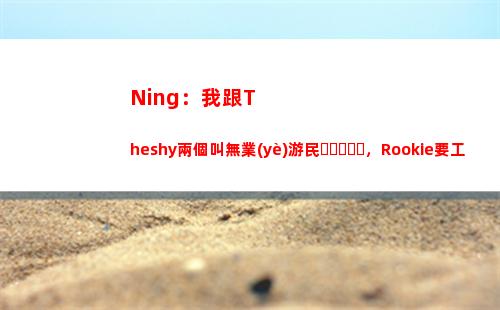 Ning：我跟Theshy兩個叫無業(yè)游民，Rookie要工作的跟我們在這玩？插圖